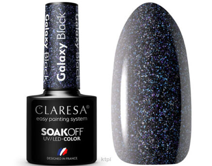 Claresa Lakier Hybrydowy Galaxy Black 5 ml