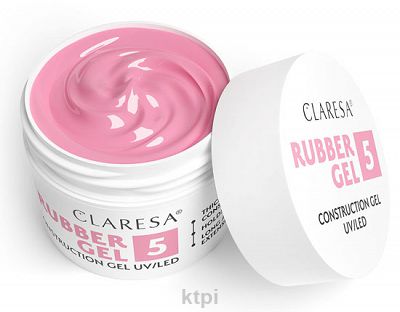 Claresa Rubber Gel Żel budujący do przedłużania 5 średni róż fioletowy 12 g