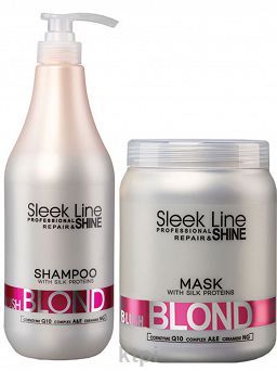 Stapiz Sleek Line Blush Blond szampon maska 1000ml