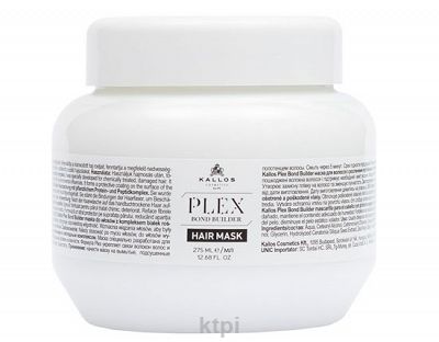 Kallos PLEX BOND Maska do włosów z białkiem roślinnym i peptydami 275 ml
