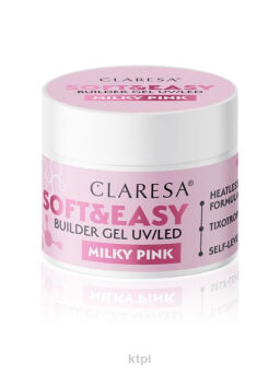 Claresa Soft&Easy Żel Budujący Milky Pink 90 g