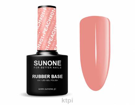 Sunone Baza kauczukowa Rubber Base Peach 01 12 g