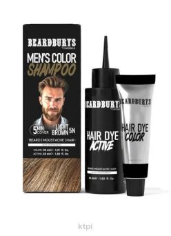 Beardburys Szampon Koloryzujący 5N Jasny Brąz 75ml