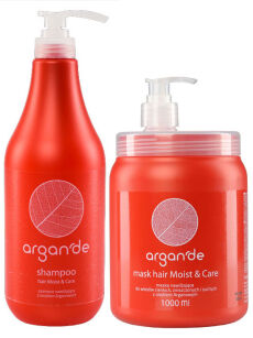 STAPIZ ARGAN'DE SZAMPON ARGANOWY + MASKA NAWILŻAJĄCA DO WŁOSÓW 1L