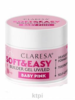 Claresa Soft & Easy Żel Budujący Baby Pink 90g