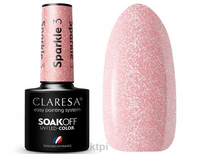 Claresa Lakier Hybrydowy 3 Sparkle 5 ml