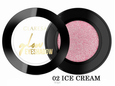 Claresa Glow Eyeshadow cień do powiek 02 Ice Cream 1,2 g