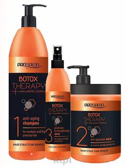 Zestaw Prosalon Botox therapy szampon maska spray