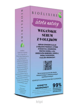Bioelixire Wegańskie serum z 9 olejków 50 ml