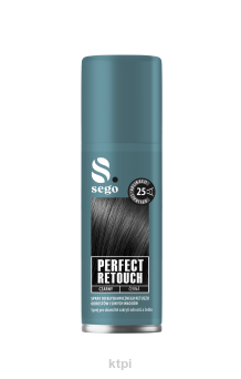 SEGO Perfect Retouch korektor koloru spray do odrostów czarny 75 ml