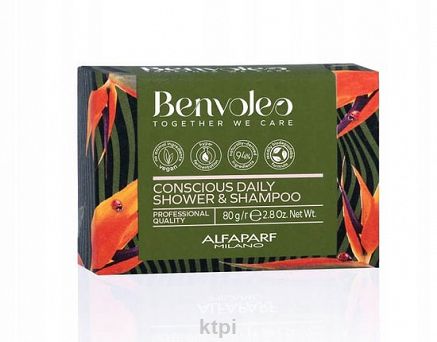 ALFAPARF Milano Benvoleo Conscious Daily 3w1 szampon i mydło w kostce 80 g