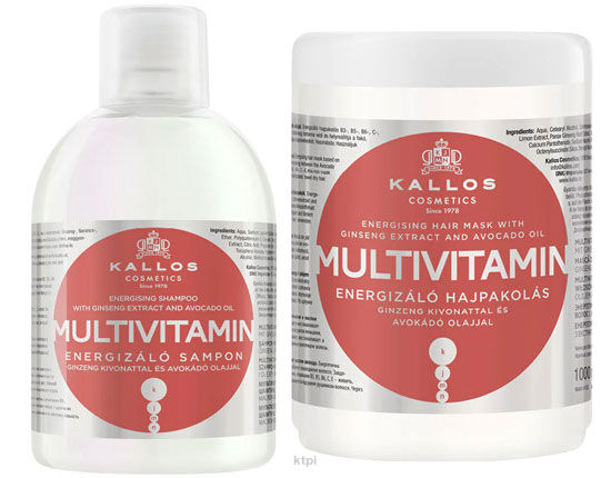 Kallos Zestaw Multiwitaminowa Maska+Szampon 2 X 1l