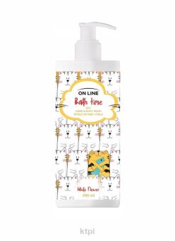 ON LINE Bath Time Mydło do rąk i ciała 2in1 White flower 390ml