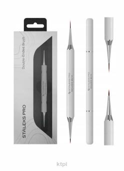 STALEKS NBX-01/11 Pędzelek Dwustronny Do Żelu 12 mm i Zdobień 7 mm