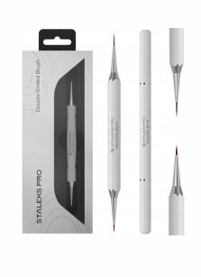STALEKS NBX-01/11 Pędzelek Dwustronny Do Żelu 12 mm i Zdobień 7 mm
