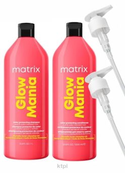 Matrix Glow Mania Zestaw szampon + odżywka do włosów koloryzowanych 1000ml