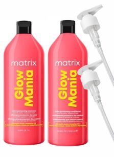 Matrix Glow Mania Zestaw szampon + odżywka do włosów koloryzowanych 1000ml