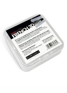 SLOWIANKA Dual Formy French 3D Classic Square Formy do stylizacji paznokci 15 szt