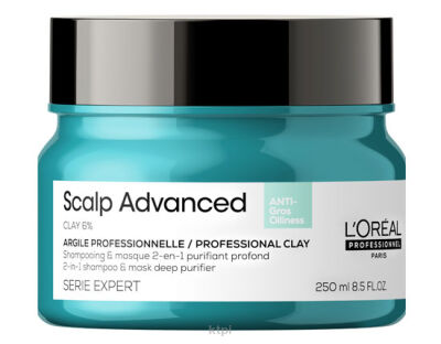 Loreal Expert Scalp Glinka oczyszczająca 2w1 250ml