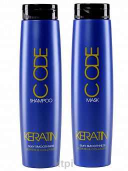 STAPIZ CODE Keratin & Collagen zestaw szampon + maska 250 ml