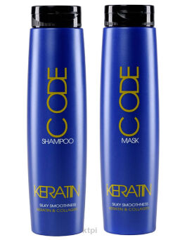 STAPIZ CODE Keratin & Collagen zestaw szampon + maska 250 ml