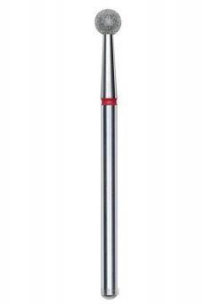 STALEKS PRO frez diamentowa kulka czerwona FA01R040 4 mm