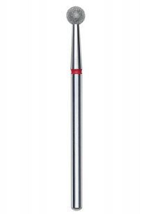 STALEKS PRO frez diamentowa kulka czerwona FA01R040 4 mm