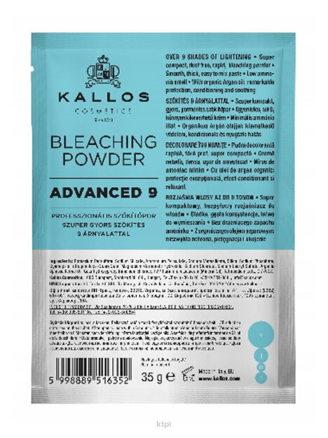 Kallos KJMN Advanced 9 proszek rozjaśniający 35 g