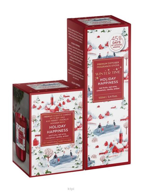 Bartek Candles Zestaw zapachowy Winter Time - Holiday Happines