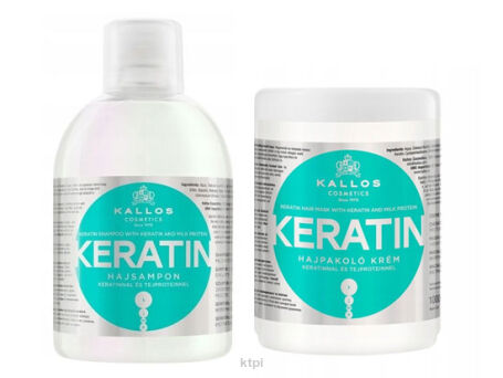 Kallos Zestaw Keratynowy Maska+Szampon 2 X 1000 ml