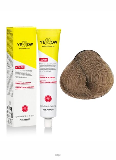 Yellow Professional Alfaparf Color Permanent farba do włosów KOLOR 8 COOL COVER 100 ml