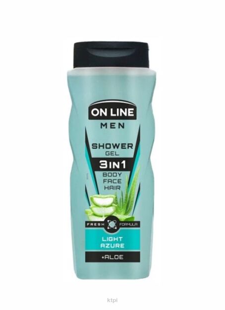 ON LINE men żel pod prysznic 3 w 1 Light Azure 410 ml