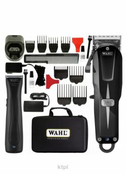 WAHL COMBO SUPER TAPER BLACK + BERET BLACK bezprzewodowe maszynki do włosów