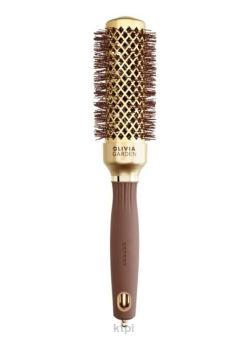 Olivia Garden Expert blowout shine szczotka do modelowania gold&brown 35 mm