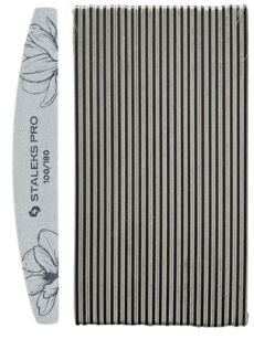 STALEKS Pilnik do Paznokci Mineralny Łódka 100/180 25 sztuk