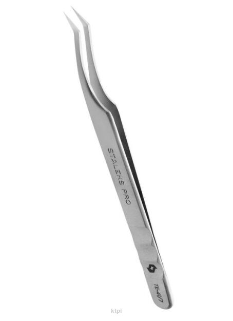Staleks Pro Expert pęseta do przedłużania rzęs skośna TE-41/7