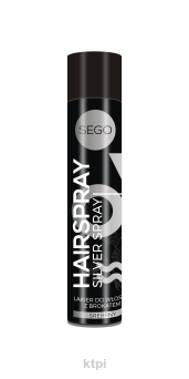 SEGO Hairspray lakier do włosów z brokatem srebrny 75 ml