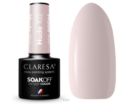 Claresa Lakier Hybrydowy 102 Nude 5 ml