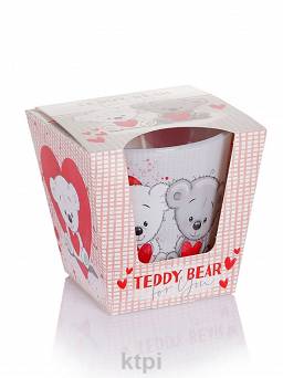 Bartek Candles Świeczka Teddy Bear szary 115 g