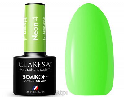 Claresa Lakier Hybrydowy 4 Neon 5 ml