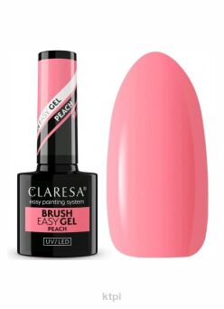 Claresa Brush Easy Gel żel do paznokci w butelce Peach 5 ml