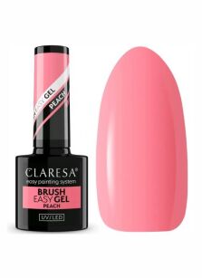 Claresa Brush Easy Gel żel do paznokci w butelce Peach 5 ml