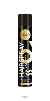 SEGO Hairspray lakier do włosów z brokatem złoty 75 ml