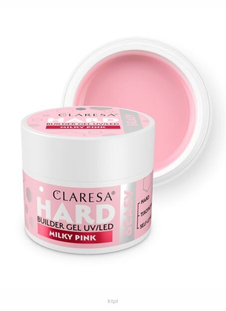 CLARESA Żel Budujący Hard&Easy Milky Pink 45g