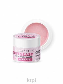Claresa Soft & Easy Żel Budujący Glam Pink 90 g