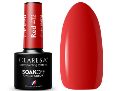 Claresa Lakier Hybrydowy 412 Red 5 ml