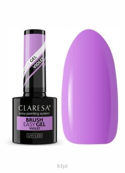 Claresa Brush Easy Gel żel do paznokci w butelce Violet 5 ml