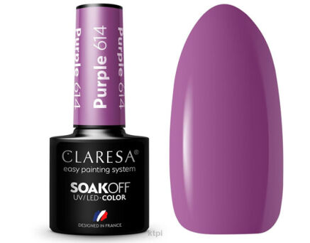 Claresa Lakier Hybrydowy 614 Purple 5 ml