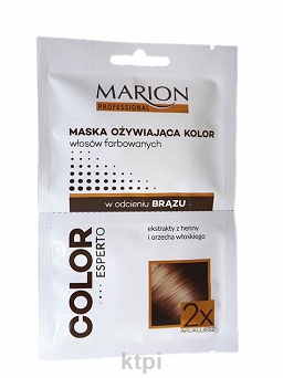 Marion Maska Odżywiająca Kolor Brąz 2 X 20 g 