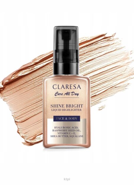 Claresa Rozświetlacz w płynie złoty 50 ml